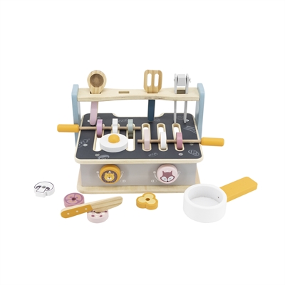 Foldbar Ovn & Barbequesæt I Træ_5