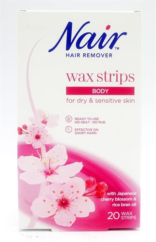 Nair Body Wax Strips Japanese Blossom 20'_0