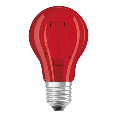 Osram, LED DECO standard 15W rød E27 - C_0