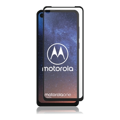 Beskyttelsesglas, Motorola One Vision/One Action, Full-Fit Glass, Black_0