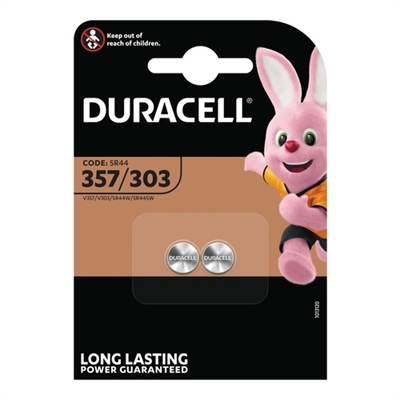 Duracell 303/357 Engångsbatteri SR44 Silver-oxid (S) 2pk_0