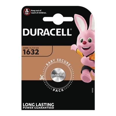 Duracell, CR1632 Litium knapcellebatteri, 1pk | Pluus.dk