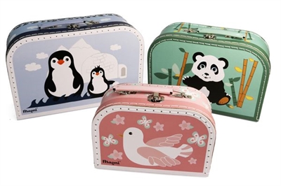 Suitcase set 3 in 1 - Penguin, Panda, Dove of Peace - picture