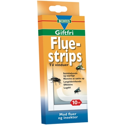BONUS Flue Strips, til vinduer, giftfri 10 stk. - picture