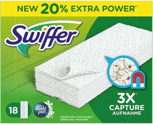 Swiffer Dry Wipes Ambi Pur Refill 18 stk_0