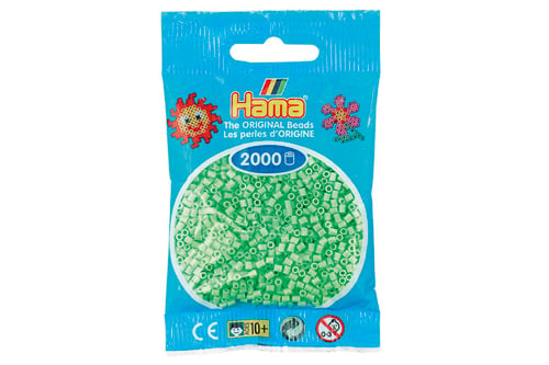 Hama mini perler pastel grøn_1