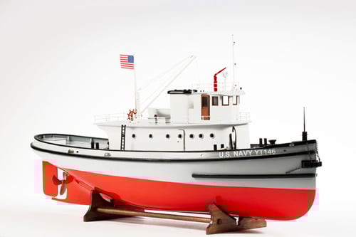 Billing Boat 1:50 Hoga Pearl Harbor Tugboat -Wooden Hull_1