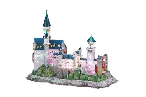 3D Puzzle Schloss Neuschwanstein, Multicolor LED_1