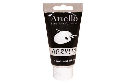 Artello acrylic 75ml Pearlized White_2