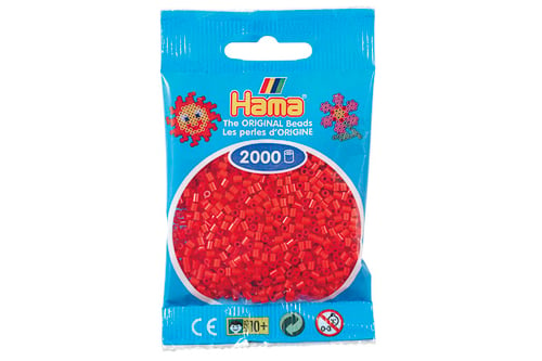 Hama mini perler rød_1