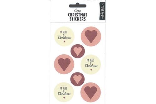 HOBBY2YOU Modern Christmas Stickers Hearts_0