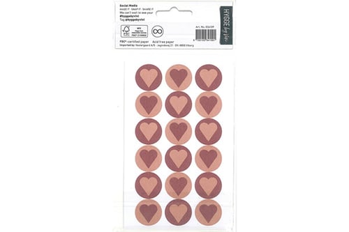 HOBBY2YOU Modern Christmas Stickers Hearts_1