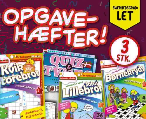 Krydsord, Sudoku og Find Ord Samleposer Sværhedsgrad: LET/B_0