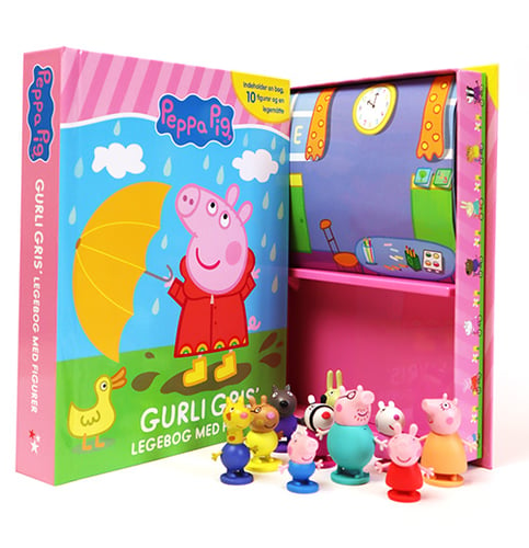 Peppa Pig - Gurli Gris' legebog - med 10 figurer og legemåtte (Busy Book) - picture