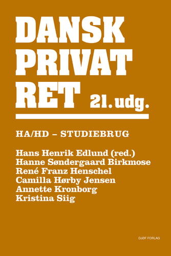 Dansk Privatret HA og HD - picture