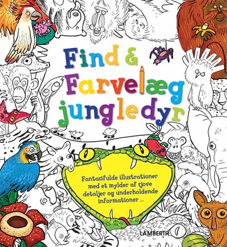 Find og farvelæg jungledyr
