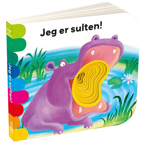 Regnbuebog - Jeg er sulten (papbog med 11 kig-huller) - picture