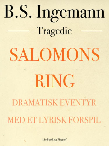 Salomons ring: Dramatisk eventyr med et lyrisk forspil - picture