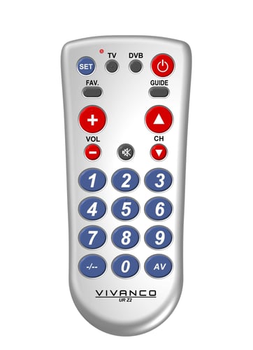Vivanco 2i1 Universal Remote Control XL-knapper    - picture