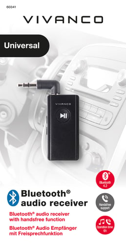 Vivanco Bluetooth-ljudmottagare 3,5 mm svart - picture