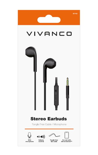 Vivanco Smart Pro in ear-headset Sort   _1