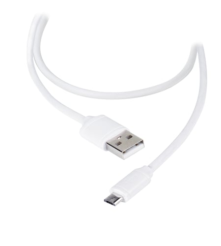 Vivanco Micro-USB lading/synkronisering. kabel 1,2 m Hvit - picture
