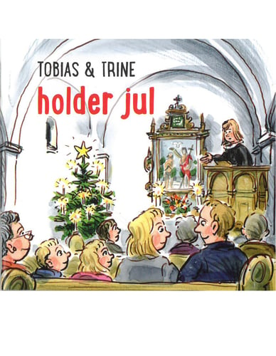 Tobias & Trine holder jul - picture
