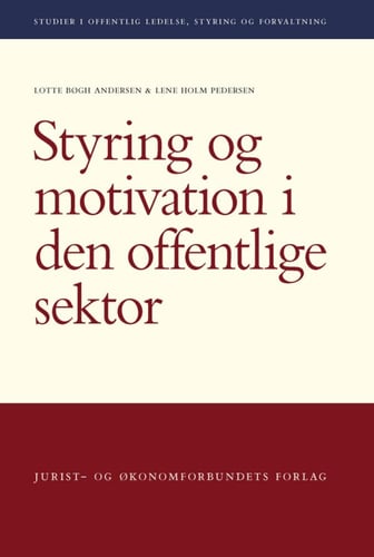 Styring og motivation i den offentlige sektor - picture