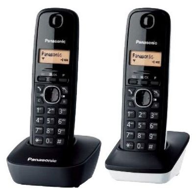 Trådlös Telefon Panasonic Corp. KX-TG1612SP1 Vit Svart (2 Pcs)_0