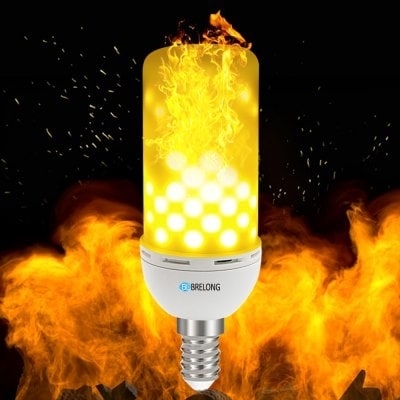 LED Flame Lights - LED FLAMMEPÆRE E27 (stor-fatning) | Pluus.dk