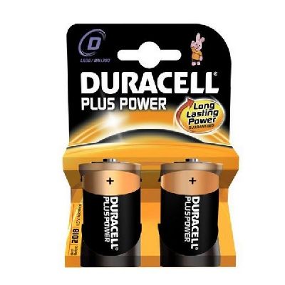 Alkali-Mangan-Batterie DURACELL Plus Power DURLR20PB2 LR20 D 1.5V (2 pcs)_0