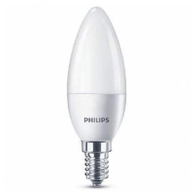 Candle LED Light Bulb Philips 5,5W A+ 240 V White_0