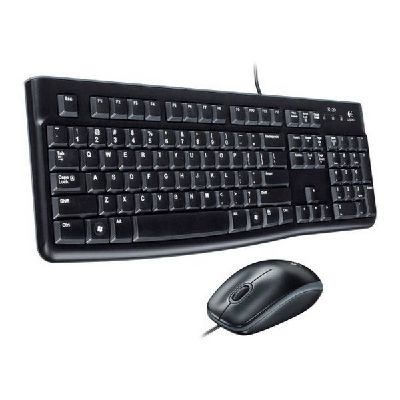 Tastatur og optisk mus Logitech MK120 USB Sort - picture
