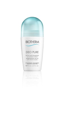 Biotherm Deo Pure Antiperspirant Roll-On 75ml Alcohol Free - With Mineral Complex - Sensitive Skin_0