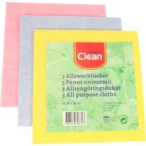 All Purpose Cloth CLEAN 38x38cm 3pc Pack_0