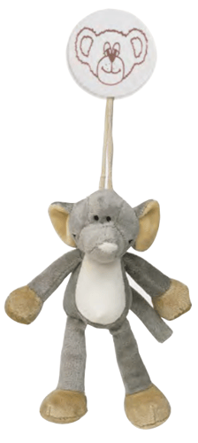 Teddykompaniet Tøjdyr i Klemme 16cm, Elefant,  14814 +0mdr_0