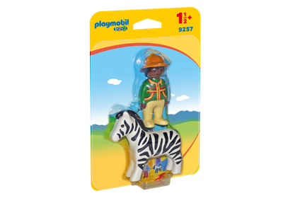 Playmobil 1.2.3 Boy With Zebra 9257_1