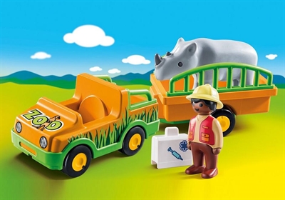 Playmobil Zoo Vehicle with Rhino 70182_0