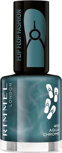 Rimmel 60 Seconds Flip Flop Shades Nail Polish 8ml  410 Aqua Chrome_0