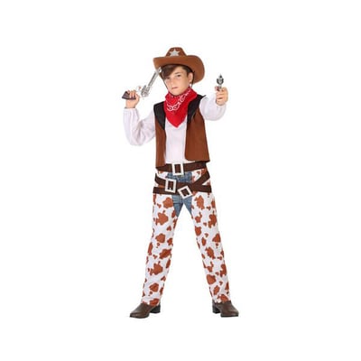 Kostume til børn Cowboy mand Unisex (6 Pcs), str. 7-9 år - picture