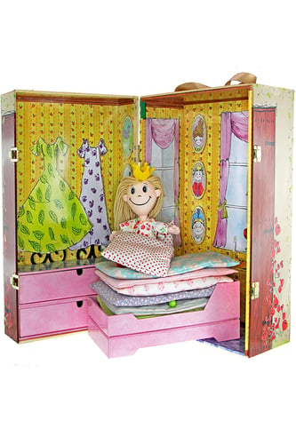 H.C. Andersen, Dukke med seng, dyne og ært i kuffert, Prinsessen på ærten - picture