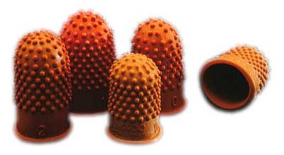 Rexel  gummifingerborg/sedelräknare nr. 00 med diameteren 15 mm_0