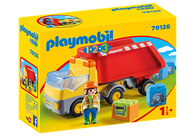 Playmobil 1.2.3 Lastbil Med Vippelad 70126_0