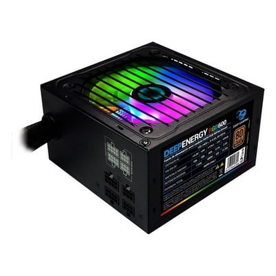 Gaming Strømforsyning CoolBox DG-PWS600-MRBZ RGB 600W Sort - picture