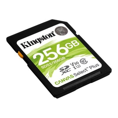 SD-hukommelseskort Kingston SDS2 256 GB Sort_0