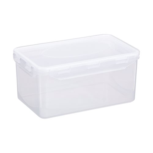 Lufttätt Matförvaringsbox 2 liter Klar, gummi: vit_0