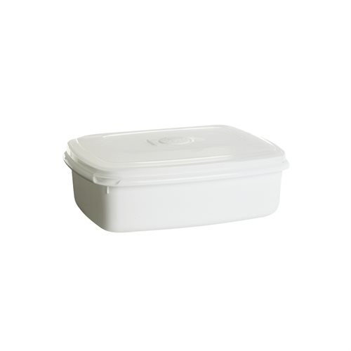 Mikrovågsbox 1,3 liter Nedre: vit; locket klart - picture