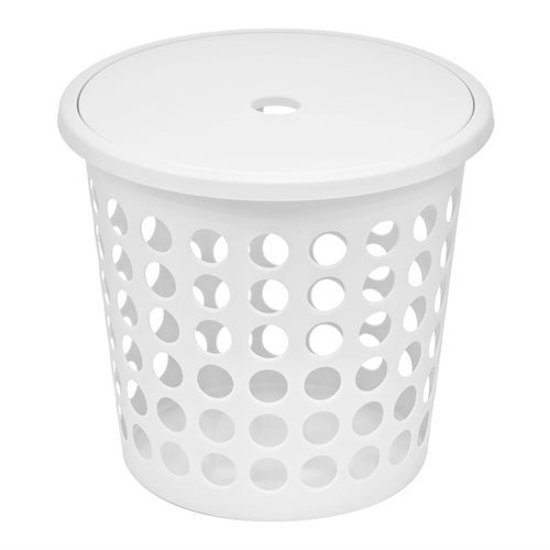 Springfield Tvättkorg runda, 25 liter Vit_0