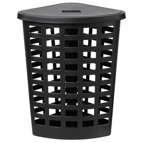 Boston corner Vasketøjskurv Sort_0