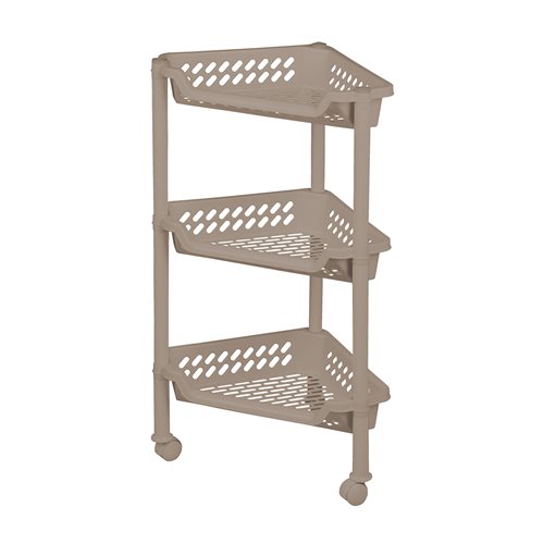 Triangular trolley med3 baskets Cappuccino_0